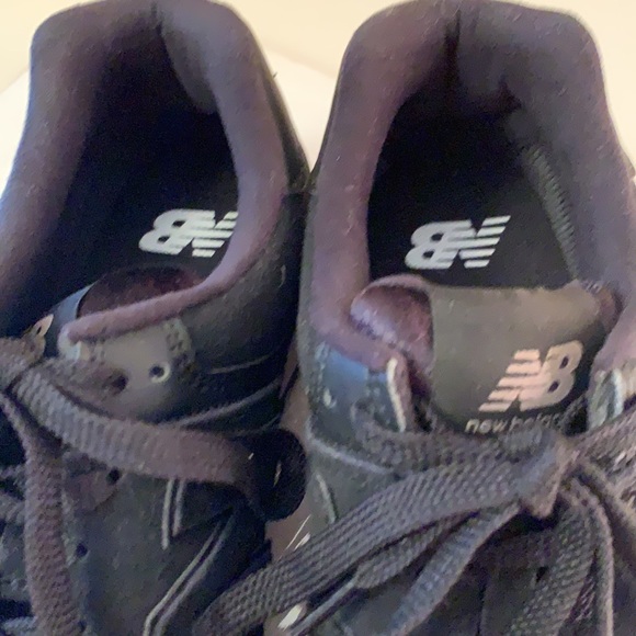 New Balance tennis shoes black suede taupe glitter - Picture 6 of 8